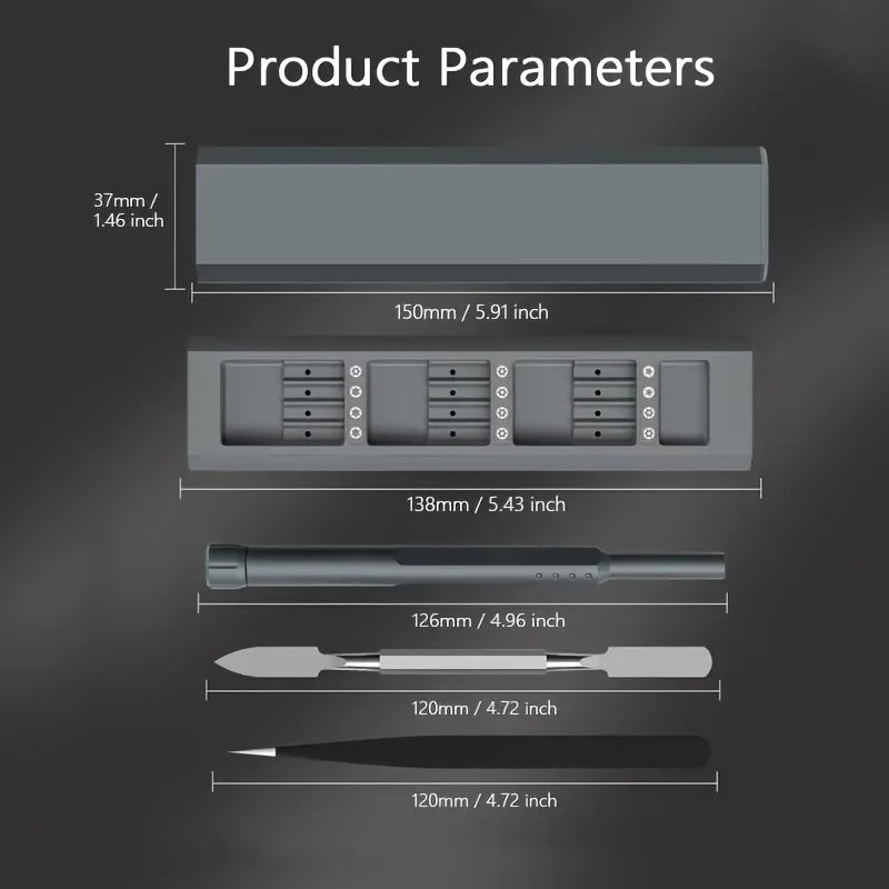 NanoFix™ – Kit de Tournevis de Précision Premium 44-en-1